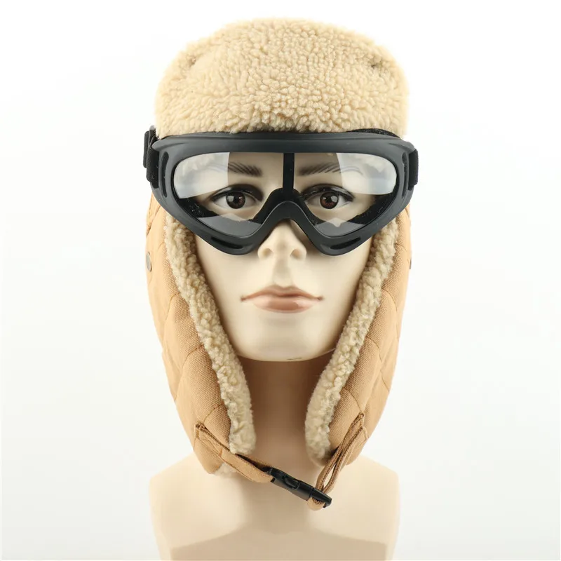 

Winter Cycling Mask With Goggles Fleece Thermal Keep Warm Bicycle Mask Neck Scarf Balaclava Ski Mask Fishing Skiing Hat Headwear