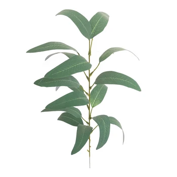 

10 Pcs Artificial Flowers Plastic Nordic Eucalyptus Leaves Balcony Home Decoration Accessories Simulation Green Plant 17.5x26cm
