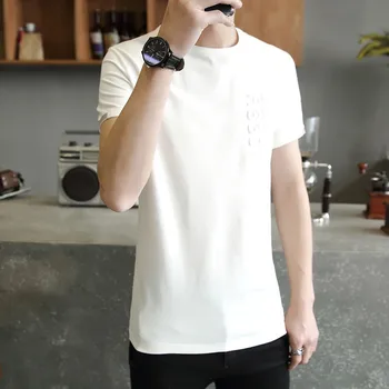 

3236-Clothing Men's Summer Tops Boys T-Shirt Trend Half-Sleeve Tops
