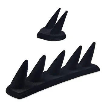 

Fashion Velvet Finger Cone Ring Stand Display Storage Showcase Organizer