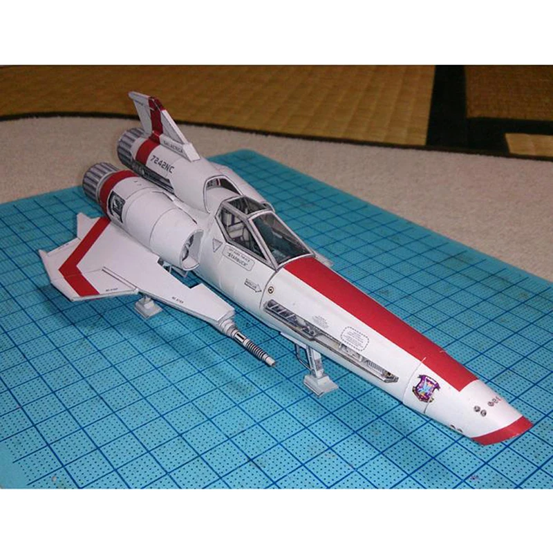 Battlestar Viper 2 Viper Mk2 3D Paper Model DIY Handmade Spacecraft Toy 2