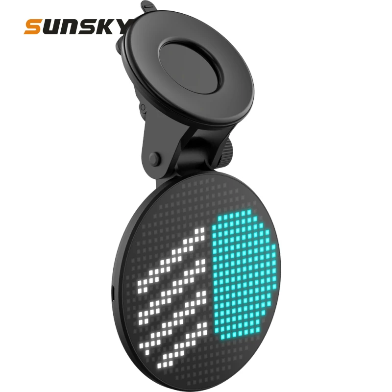 Автомобильный Стикер Bluetooth Интеллектуальный светодиодный светильник Забавный