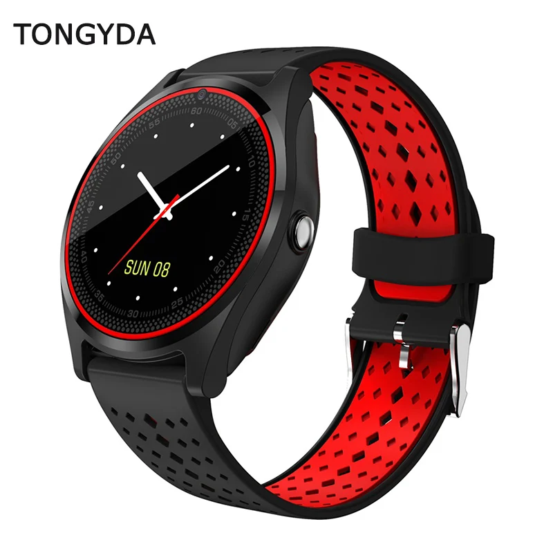 Смарт часы TONGYDA V9 с Bluetooth умные камерой шагомер спортивные для здоровья мужчин и