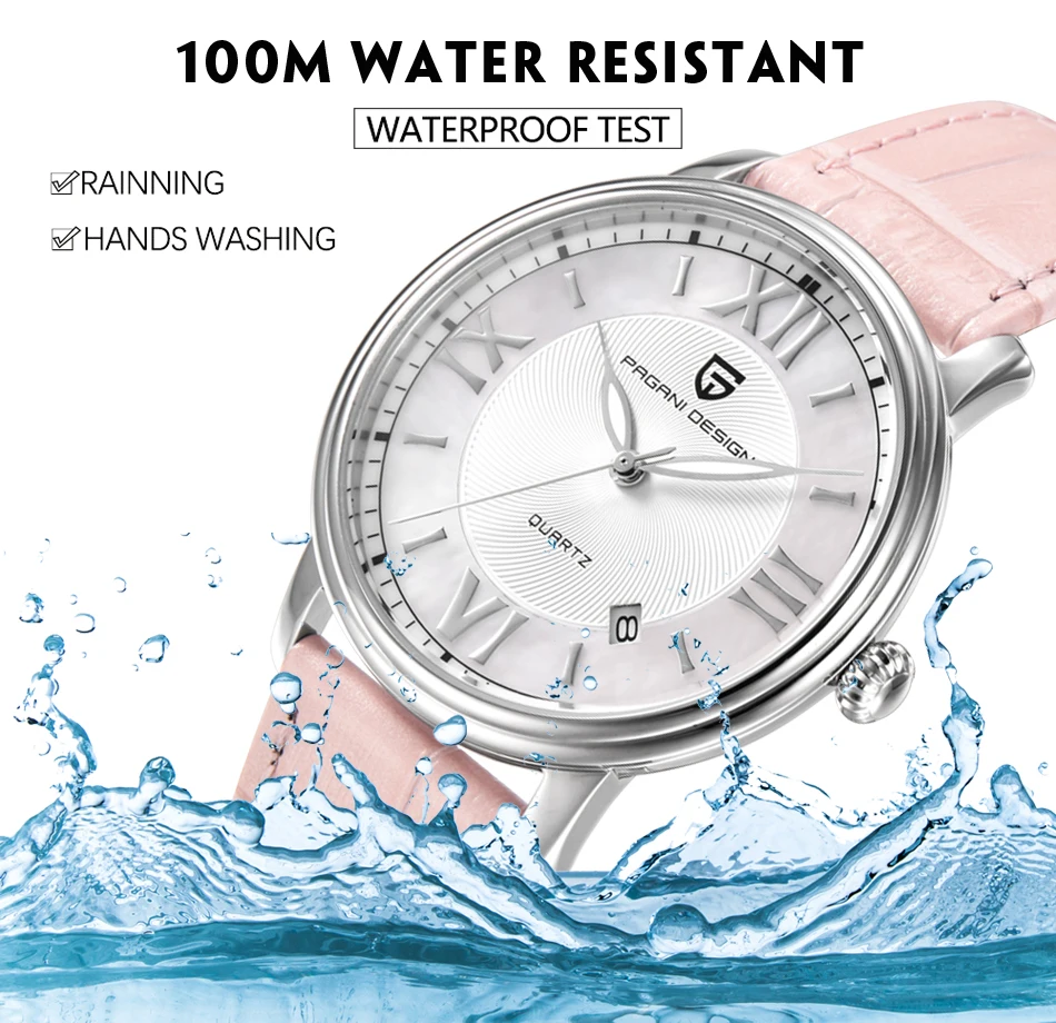 Pagani дизайнерские Брендовые женские модные кварцевые часы женские водонепроницаемые 30 м с циферблатом Роскошные ЖЕНСКИЕ НАРЯДНЫЕ Часы Relogio Feminino