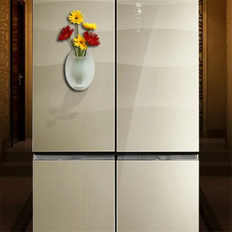 Silicone Vase With Refrigerator Glass No Trace Of Magical Rubber Stickers On The Wall Magic Wall Hanging Vase