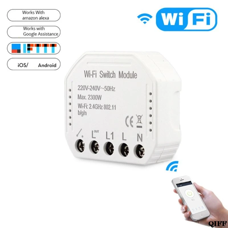 Wi-Fi светильник переключатель DIY выключатель модуль Smart Life дистанционное управление для Alexa Google