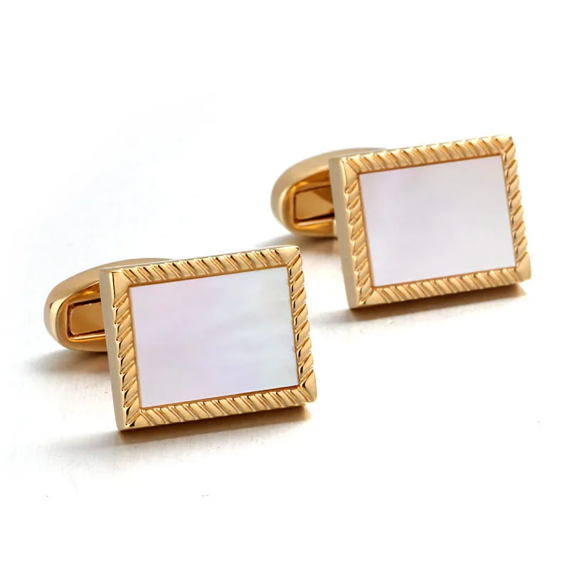 Запонки для мужских рубашек брендовые модные запонки в виде ракушки