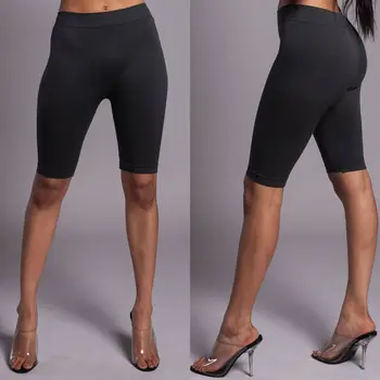 

2019 New Women Casual Autumn Winter Pants Elastic High Waist Leggings Fitness Sports Running Training Slim Knee Length Leggings