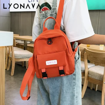

2020 Summer New Fashion Preppy Style Women Canvas Backpacks Female Casual Students School Bags Shoulder Bags