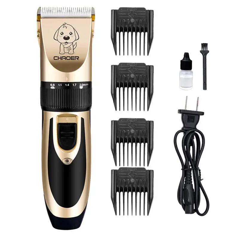 4-In-1 Professional Low Noise Pet Hair Clipper USB Charging Dog Electrical Grooming Tool Safe Shaving Trimmer | Дом и сад