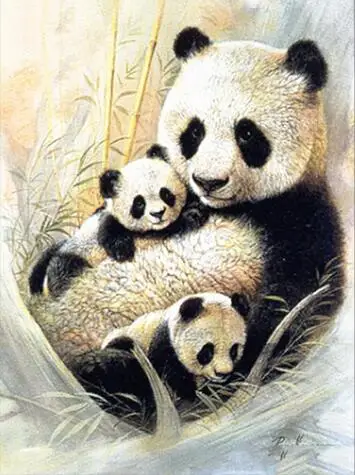 

DIY Diamond Painting Panda Diamond Embroidery Cross Stitch Diamond Mosaic Picture of Rhinestone Decoration Home Gift Drop Ship