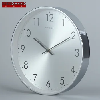 

Simple Metal Wall Clock Digital Modern Design Living Room Wall Clock Nordic Design Silent Reloj De Pared Home Decoration BZ50WC