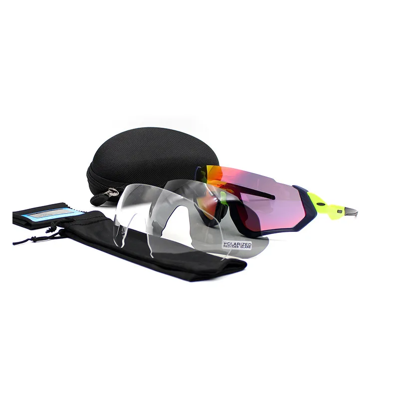 Полёт Велоспорт поляризационные очки TR90 рама для горного велосипеда солнечные очки к куртке уличные защитные очки велосипед женские очки - Цвет: Fluorescent Green
