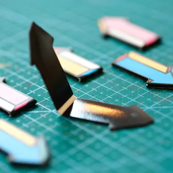 

2pcs Arrow Bookmark Magnetic Creative Pin Marker Tool Bookmarks Magnet Bookmark Paper Clip Decorative Mark Sticker Notes