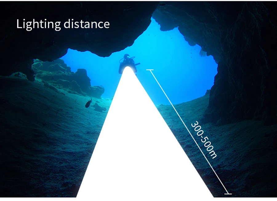 Светодиодный фонарик для дайвинга, подводный, 80 м, COB, 11000LM, для фотосъемки, тактическая камера, видео фонарик, синий+ белый+ красный светодиодный фонарь