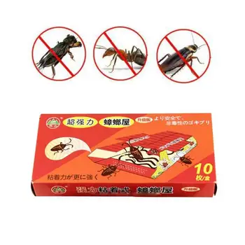 

10Pcs Eco- friendly Cockroach House Cockroach Trap Repellent Killing Bait Strong Sticky Catcher Traps Insect Pest Repeller