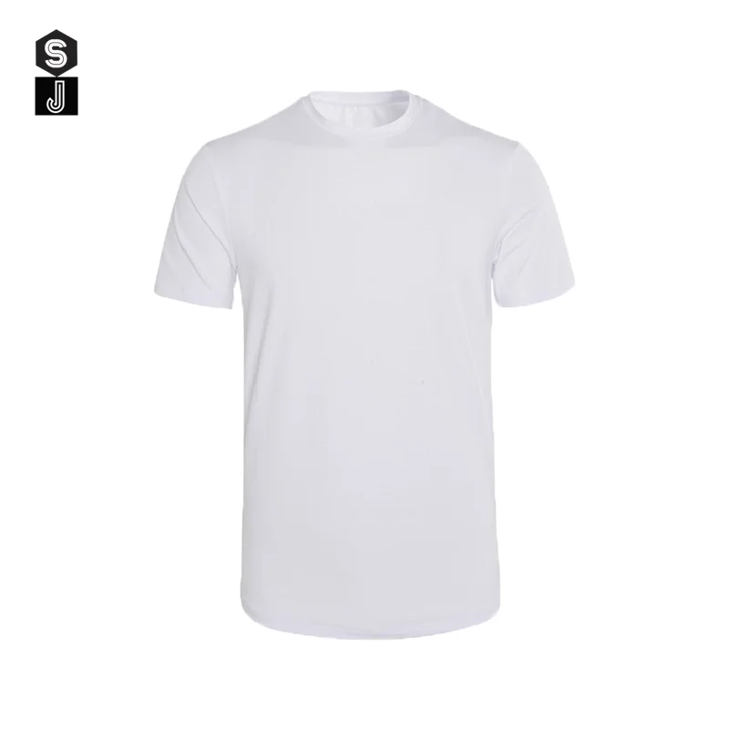 Летние удобные дышащие супер мягкие белые футболки мужские с коротким рукавом хлопковые футболки белого цвета размер S-XXXL - Цвет: Белый