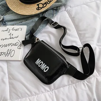 

women waist bag fanny pack leather Belt Purse Pouch waterproof letter printed streetwear chest bag crossbody bag nerka damska