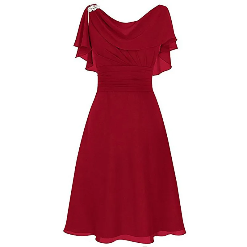 

Women Summer Party Dress New Formal Bridesmaid High-waist Party Ball Prom Gown Elegant Ladies Dress Vestidos Mujer Verano 2019