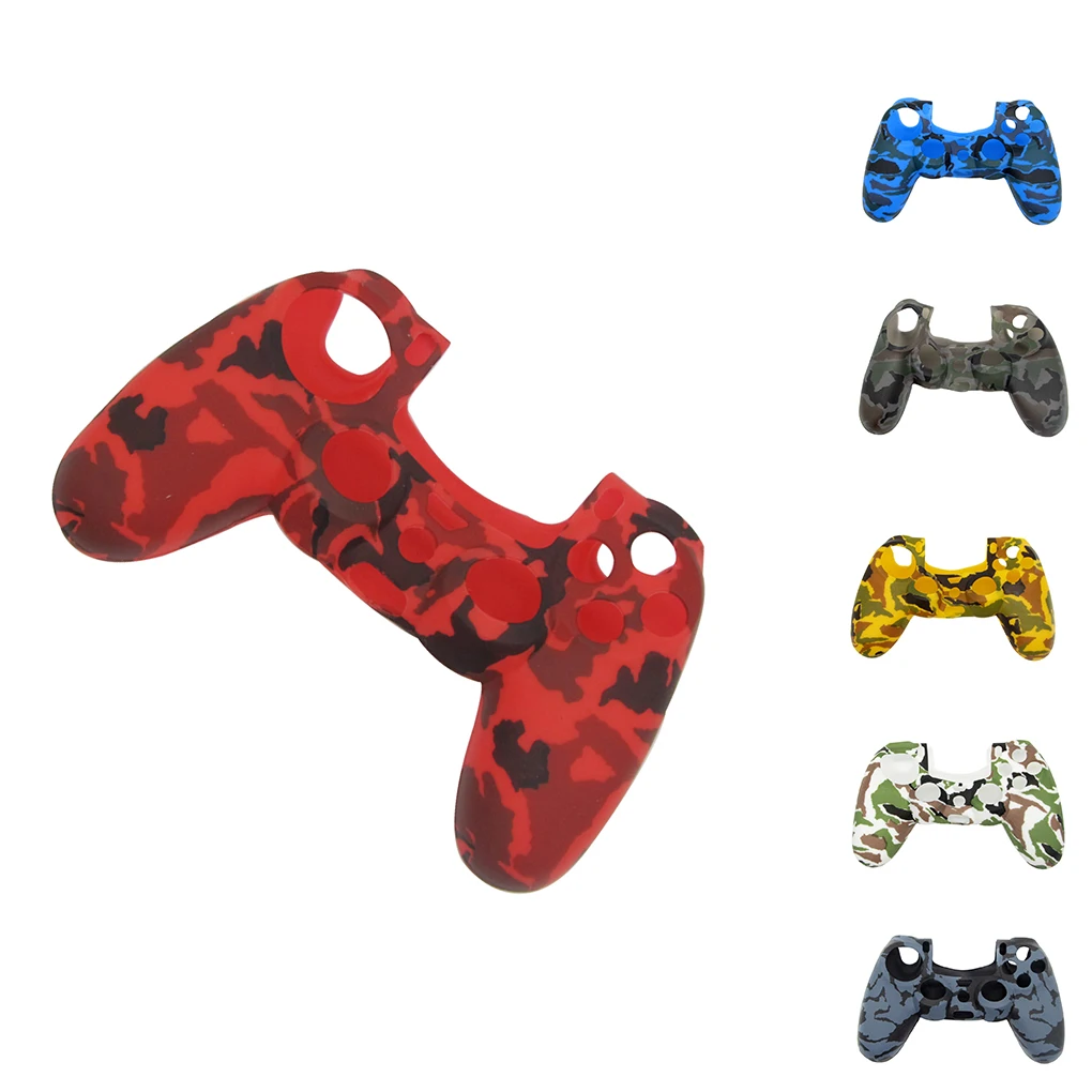 Замена для PS4 беспроводной контроллер Чехол камуфляж печати мягкий силиконовый гель кожи защитный резиновый чехол