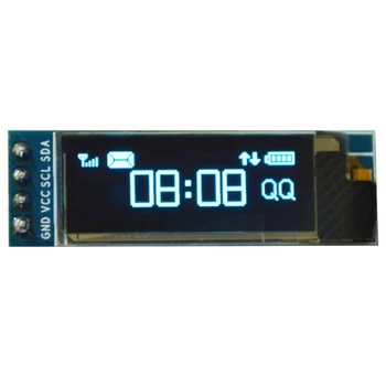 

Gotek OLED IIC I2C 0.91 Inch Resolution 128x32 OLED LCD Display Module 3.3v-5v Low Consumption White Font Easy Read Durable