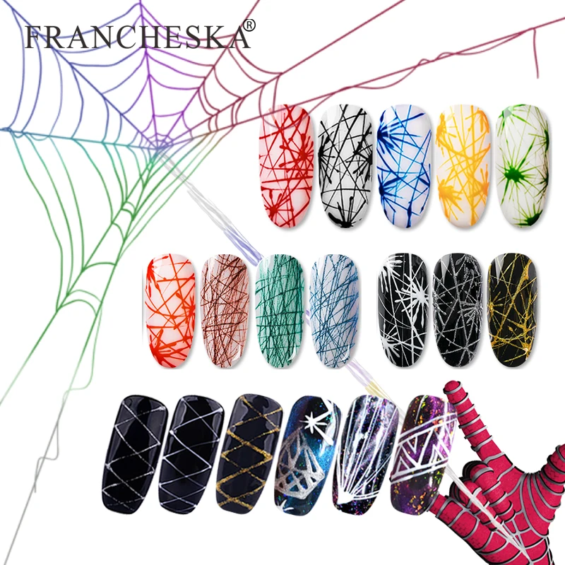 

8ml Spider Wire Drawing Nail Gel Painting Gel Nail Polish Pulling Silk Point Line Creative Soak Off Nail Art Gel TSLM2