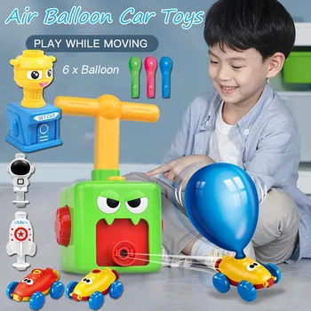 

Power Balloon Car Toy Power Balloon Launch Tower Toy Puzzle Fun Education Inertia Air Science Experimen for Children Xmas Gift