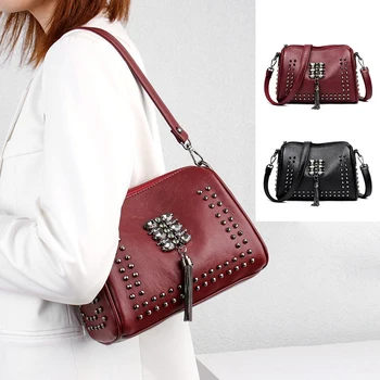 

Vintage Soft Leather Women Shoulder Bags Luxury Handbags Women Bags Designer Small Crossbody Bags for Women 2020 Messenger Bag