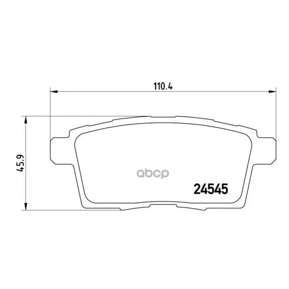 Комплект Тормозных Колодок Задних Brembo P49041 Brembo арт. P49041