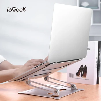 

Aluminum Alloy Laptop Stand Ergonomic Adjustable Notebook Riser Holder Computers Stand for 10-15.6 Inches Notebook Laptop Holder