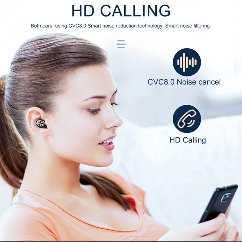 TWS Wireless Bluetooth Headphones F9 10 Stereo Earphones IPX7 Waterproof Sports Earbuds Gaming Headset For Xiaomi Huawei iPhone