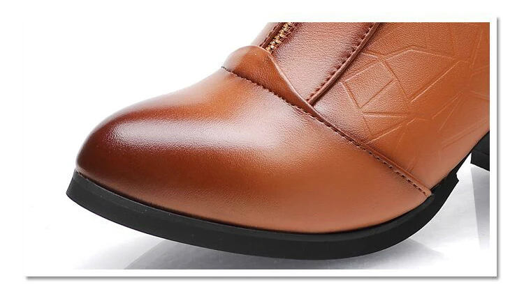 Fashion Genuine Leather Winter Boots Women Shoes Booties Woman Martin Boots Platform Shoes Botines Mujer