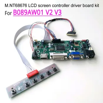 

For B089AW01 V2 V3 HDMI+VGA+DVI M.NT68676 screen controller drive board 8.9" notebook PC LCD 1024*600 WLED LVDS 40Pin DIY kit