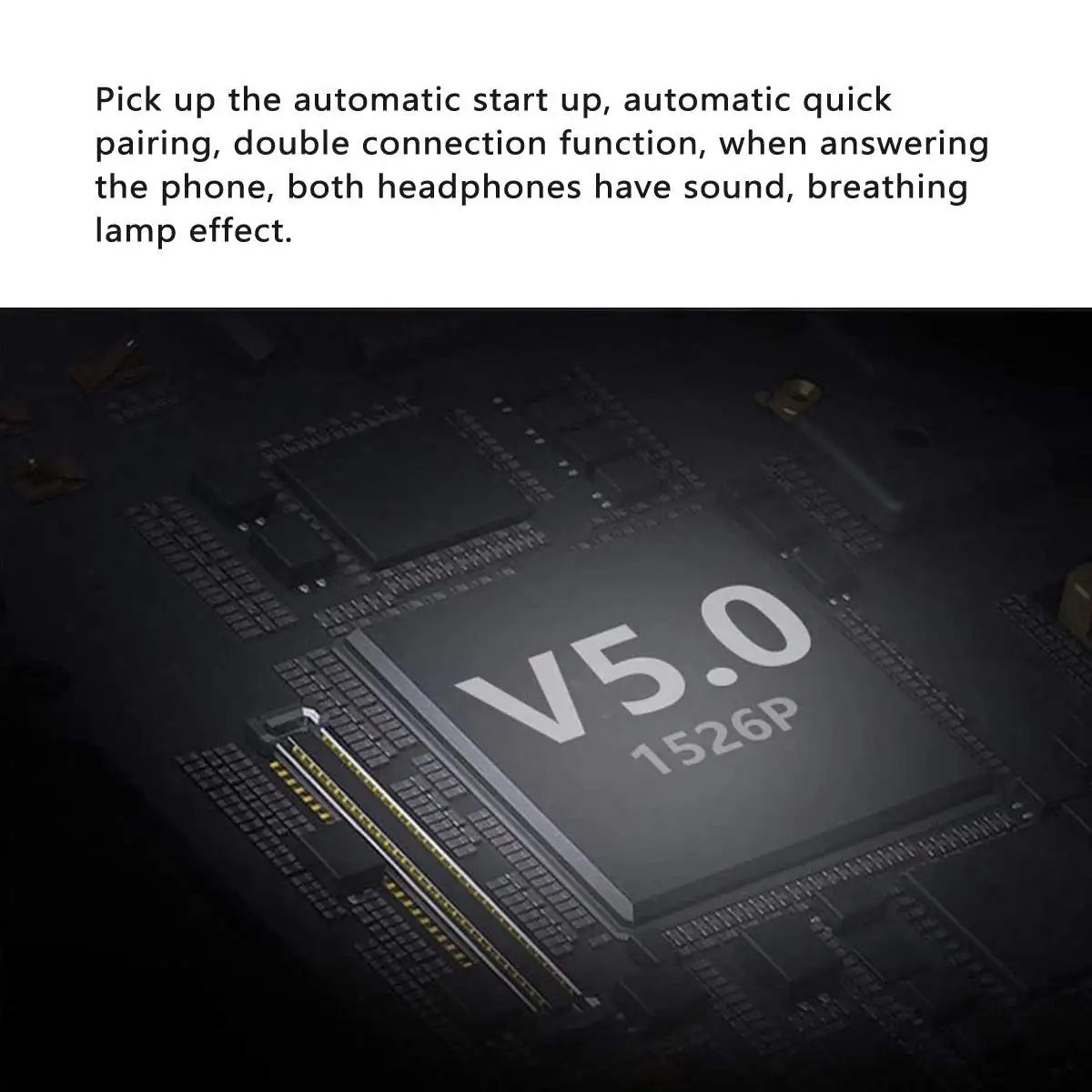 IPX5 Waterproof Touch Control Wireless Bluetooth Earphone Bluetooth 5.0 450mah Stereo Monaural and Binaural Pattern Callable