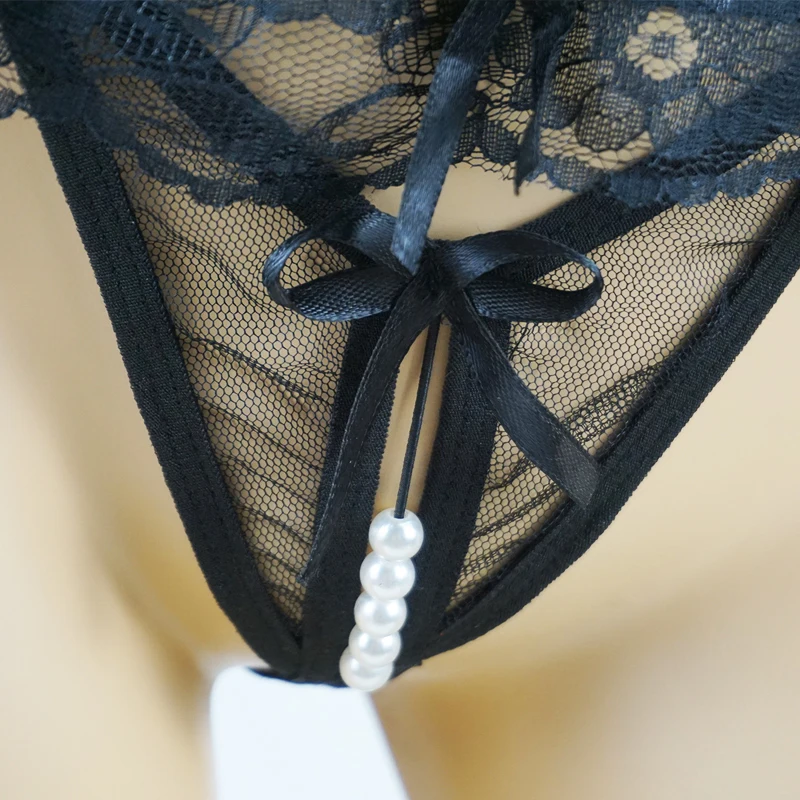 Женские трусики с открытой промежностью сексуальные G стринги кружевные