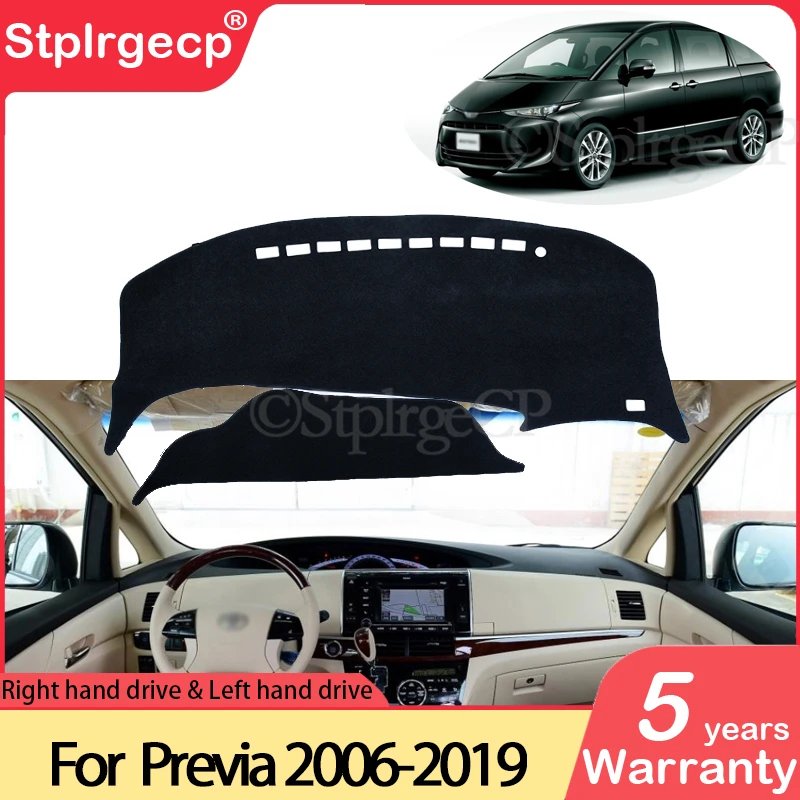 

Противоскользящий коврик для Toyota Previa 50 2006 ~ 2019 XR50 Estima Tarago, накладка на приборную панель, солнцезащитный козырек, коврик, автомобильные аксессуары 2018