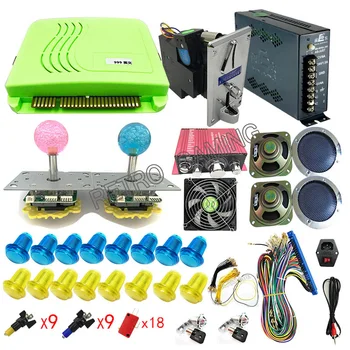 

LED joystick power supply coin acceptor Amplifier Buttons parts kit for DIY Pandora 815 in 1 / 999 in 1 Arcad Game Machinese