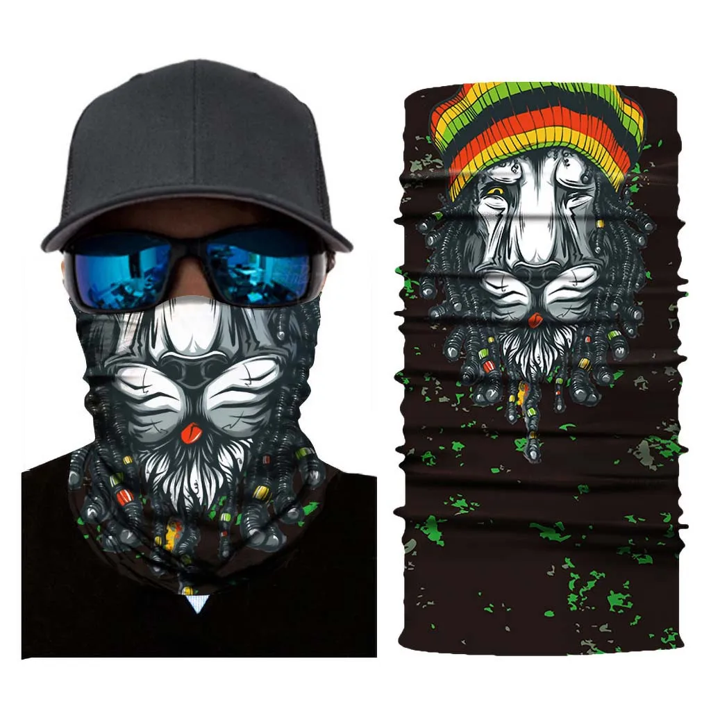 Face Mask Spring Autumn New Neutral Outdoor Head Scarf Neck Windproof Face Mask Sun protection Headband casual cool - Цвет: B