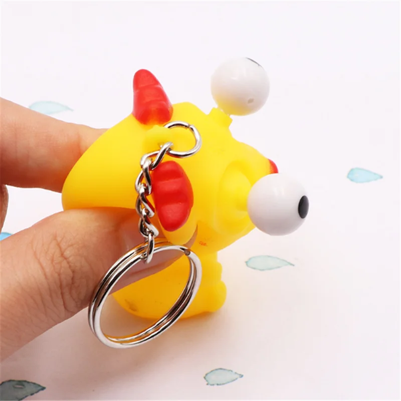 Cartoon cute funny funny animal vent squeeze child small toy decompression toy squeezing eye doll bursting 3