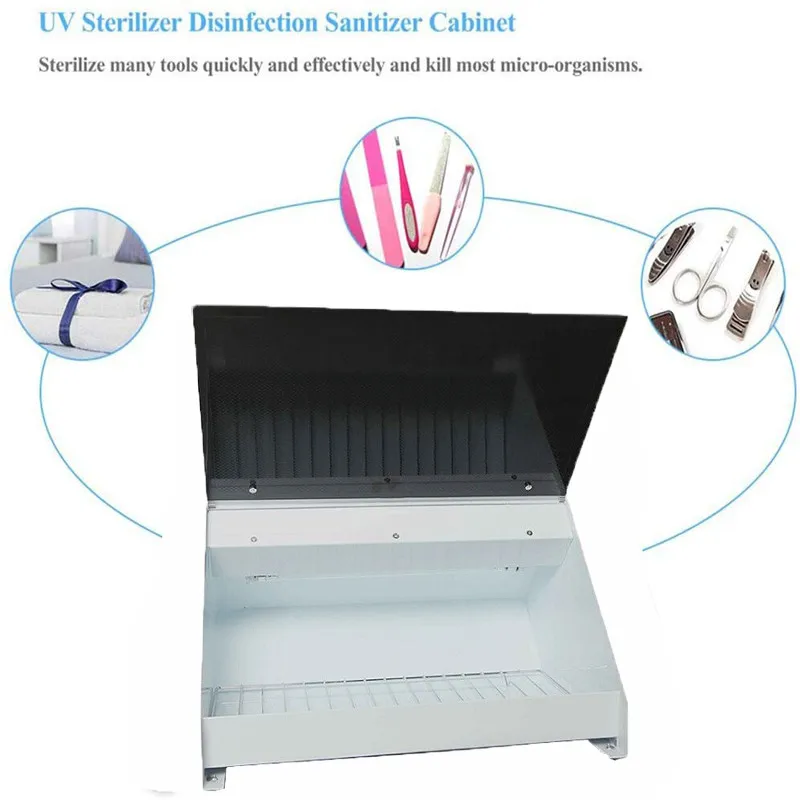 UV Sterilizer Cabinet Box Nail Salon Tools Disinfection Germicidal Appliance Dental Tools Sanitizer Esterilizador