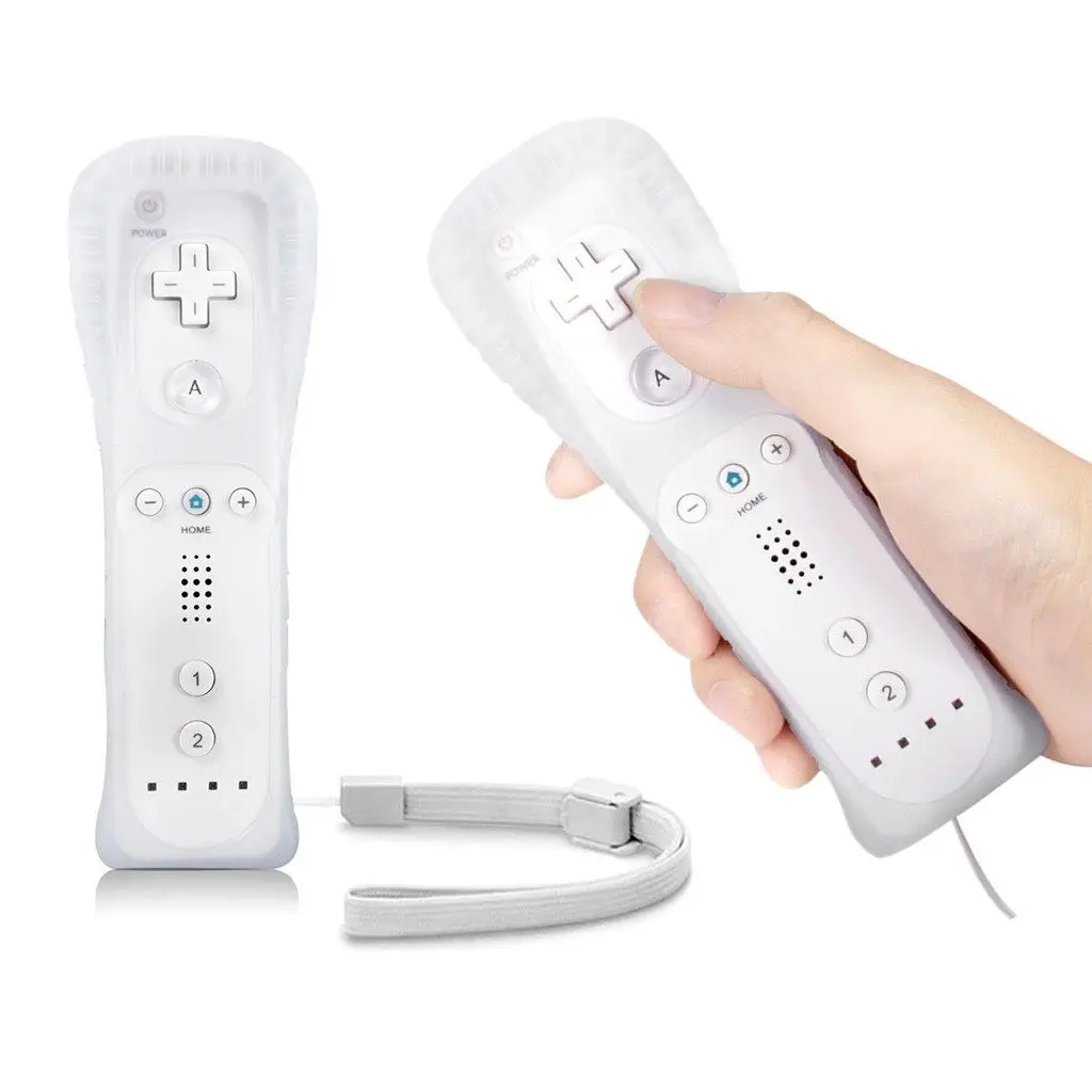 

Wireless Remote Controller for Wii Built-in Motion Plus Gamepad with Silicone Case motion sensor 2020