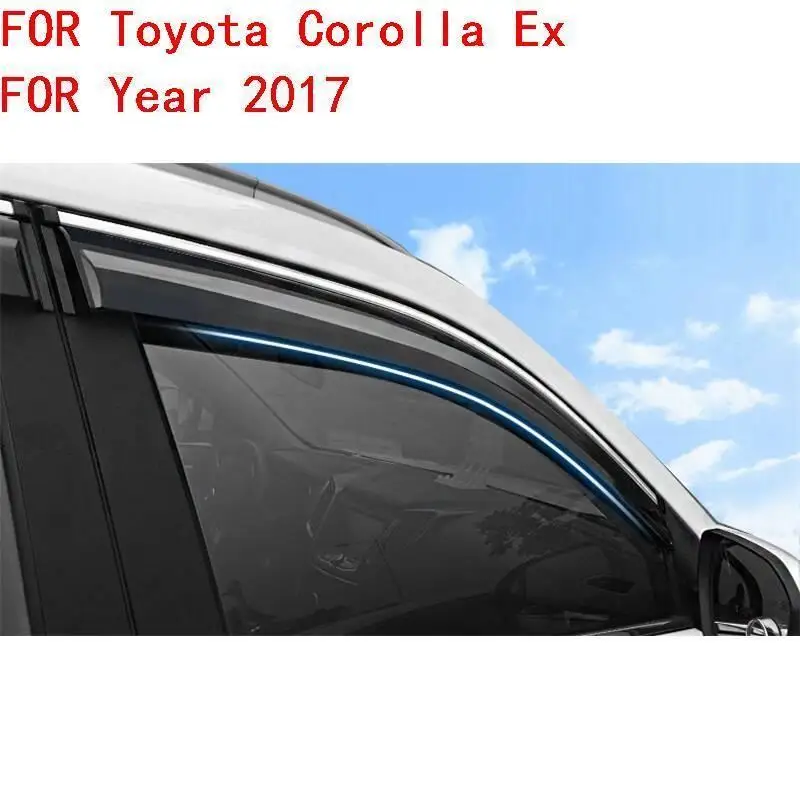 Автомобильная защита от дождя, модифицированный козырек для окон Toyota Camry Corolla Ex Highlander Lewin RAV4 MARK X Vios Yaris