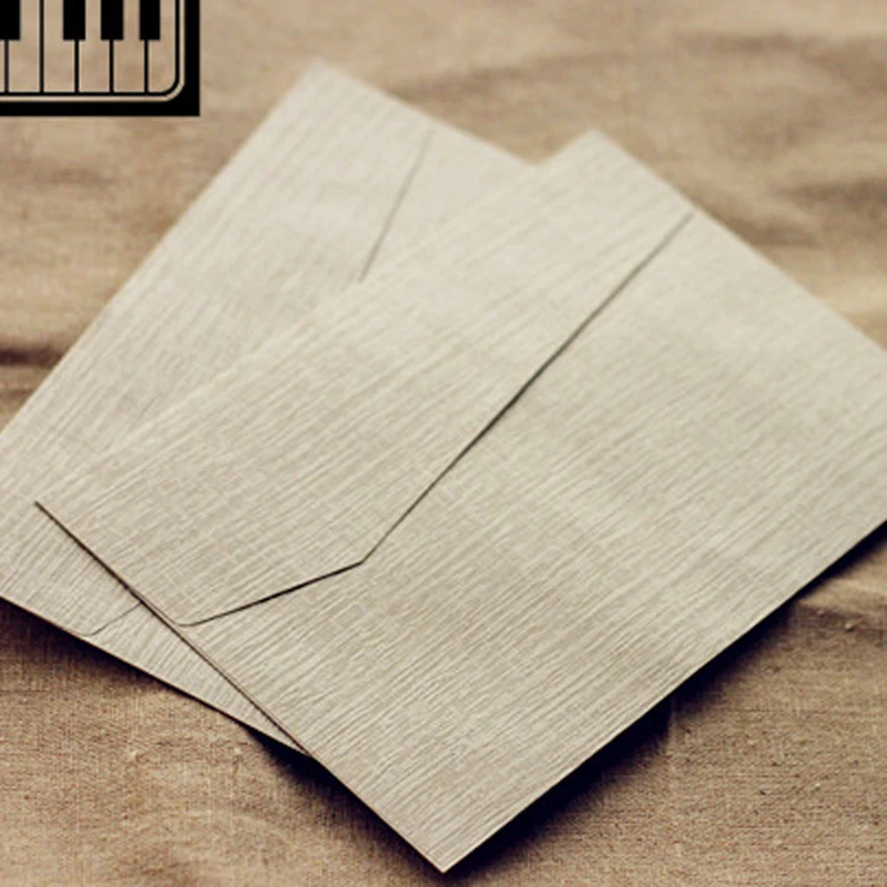 Конверты из зернистой древесины в стиле ретро 10 шт./лот, винтажный Европейский деловой конверт для приглашения, свадебного подарка, буквы