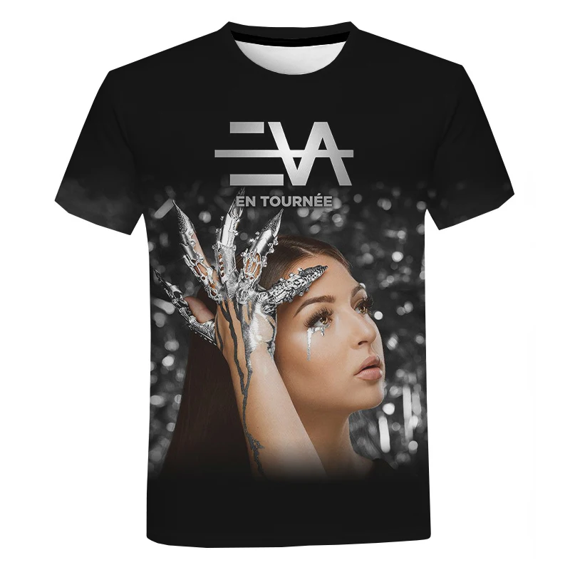 2021 футболка Singer Eva Queen с 3D принтом модная повседневная круглым вырезом для мужчин