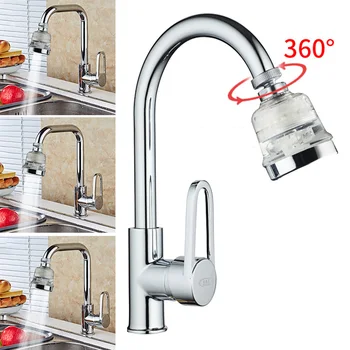 

360 Degree Rotating Faucet Moveable Kitchen Tap Head Water Saving Nozzle Sprayer Foam Car Washer Sprayer Garden Hose Nozzle Spra