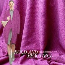 Шерстяная тканая ткань фиолетового и красного цвета с рисунком стрелы, шерстяное Тканое осеннее и зимнее пальто, куртка, одежда на заказ, модное тканевое платье