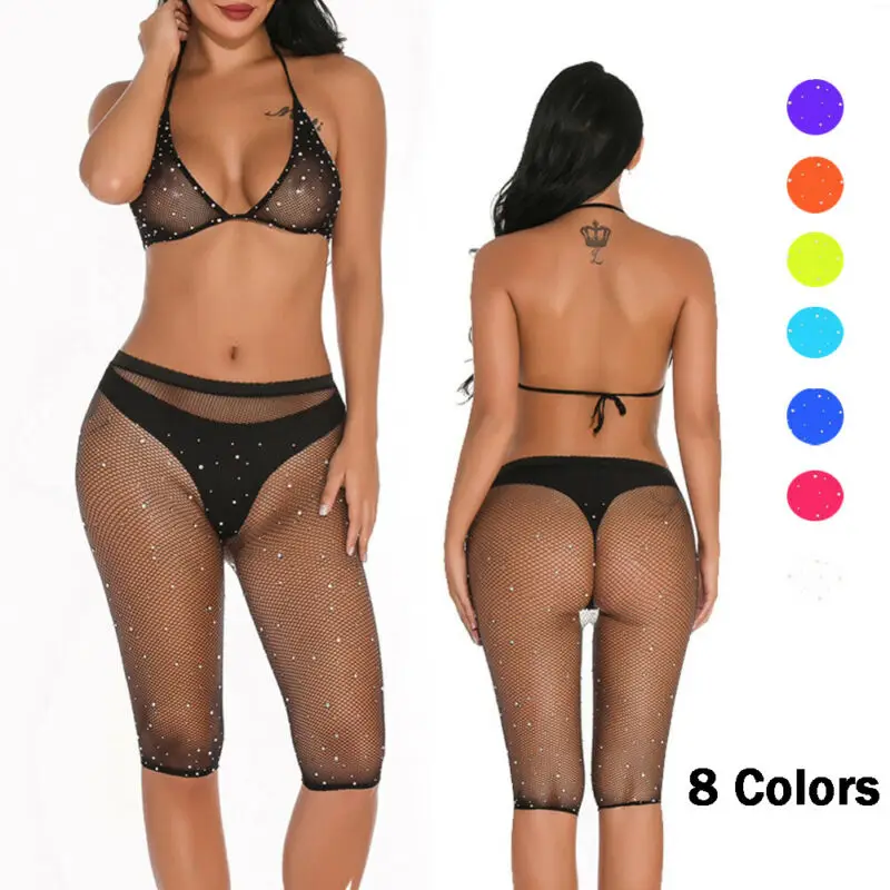 Новинка 2020 женский сексуальный бюстгальтер со стразами топ + штаны комплект из 2