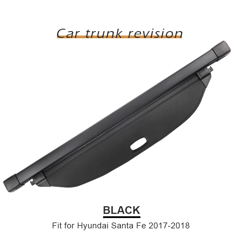 2017-2019 Black 1 компл., автомобильный защитный козырек, задний багажник, грузовой Чехол для hyundai Santa Fe 2013-, аксессуары для стайлинга автомобилей - Цвет: 2017-2019 Black