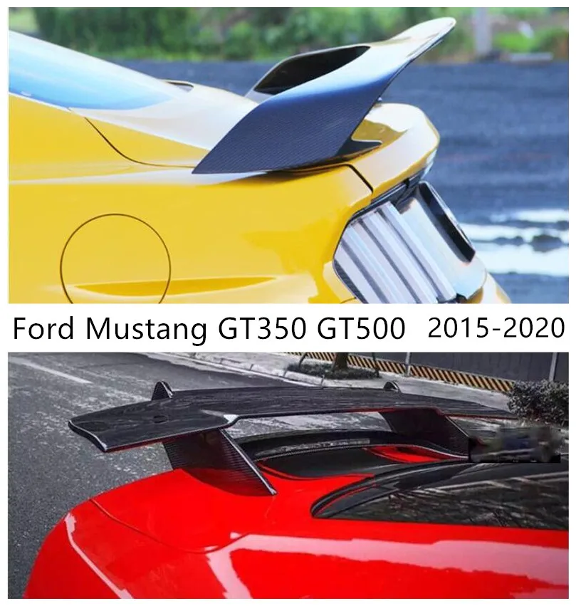 

Спойлер для Ford Mustang 2015, 2016, 2017, 2018, 2019, 2020, высококачественное углеродное волокно и искусственное волокно