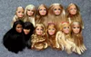 Rare Limited Gold Hair Doll Toy Head Princess Black Skin Doll Good Head Girl DIY Dressing Hair Toys Favorite Collection ► Photo 1/6